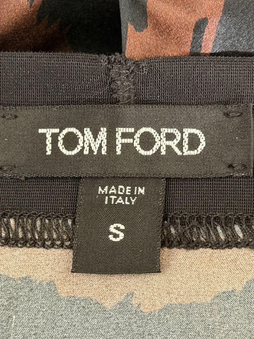 Tom Ford Brown Black Zebra Stretch Silk Logo Velvet Waistband Boxer Shorts